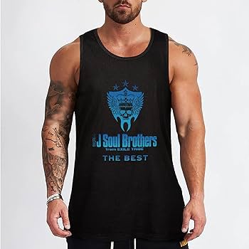 三代目JSB スリーブレストップ　黒Sサイズ 三代目JSB スリーブレストップ 黒Sサイズ Amazon.co.jp: メンズ